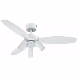 Descrizione Il ventilatore da soffitto da 105 cm Jet Plus Westinghouse per interni con finitura bianca presenta un comfort in ...
