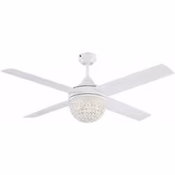 Descrizione Lo scintillante ventilatore da soffitto Kelcie da 132 cm si integra in qualsiasi stile interno domestico, dal tra ...