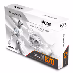 Sapphire PURE X870A WIFI 7 AMD X870 Socket AM5 ATX - Vista aggiuntiva 8