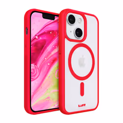 LAUT Huex Protect, Cover, Apple, iPhone 14 Plus, 17 cm (6.7"), Rosso, Translucent
