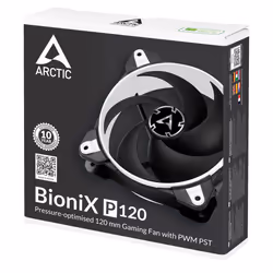 ARCTIC BioniX P120 Case per computer Ventilatore 12 cm Nero, Bianco - Vista aggiuntiva 6
