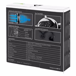ARCTIC BioniX P120 Case per computer Ventilatore 12 cm Nero, Bianco - Vista aggiuntiva 7
