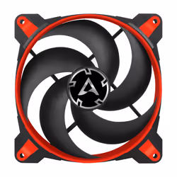 ARCTIC BioniX P140 Case per computer Ventilatore 14 cm Nero, Rosso - Vista aggiuntiva 3