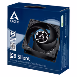 ARCTIC P8 Silent Case per computer Ventilatore 8 cm Nero - Vista aggiuntiva 6