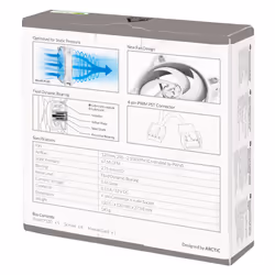 ARCTIC BioniX P120 Case per computer Ventilatore 12 cm Grigio, Bianco - Vista aggiuntiva 7