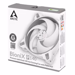 ARCTIC BioniX P140 Case per computer Ventilatore 14 cm Grigio, Bianco - Vista aggiuntiva 6