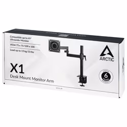 ARCTIC X1 43" Scrivania Nero - Vista aggiuntiva 6