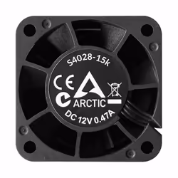 ARCTIC S4028-15K Case per computer Ventilatore 4 cm Nero 1 pz