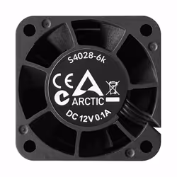 ARCTIC S4028-6K Case per computer Ventilatore 4 cm Nero 5 pz - Vista aggiuntiva 3