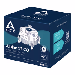 ARCTIC Alpine 17 CO Processore Raffreddatore d'aria 9,2 cm Nero, Argento 1 pz - Vista aggiuntiva 7