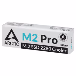 ARCTIC M2 Pro (Silver) M.2 NVMe SSD Dissipatore di calore/Radiatore Argento 1 pz - Vista aggiuntiva 6
