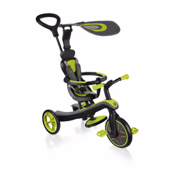 Globber EXPLORER TRIKE 4in1, Bambino/Bambina, Trazione anteriore, Verticale, Bambini, Ruote solide, Nero, Verde