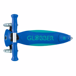 Globber Primo Foldable Plus Lights Bambini Monopattino classico Blu, Blu marino - Vista aggiuntiva 5