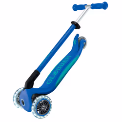 Globber Primo Foldable Plus Lights Bambini Monopattino classico Blu, Blu marino - Vista aggiuntiva 8