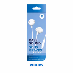 Philips TAUE101WT Auricolare Cablato In-ear Musica e Chiamate Bianco