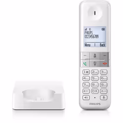 Philips D4701W/34 telefono Telefono DECT Identificatore di chiamata Bianco