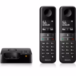 Philips D4752B Telefono DECT Identificatore di chiamata Nero