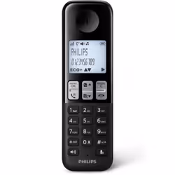 Philips D2551B Telefono DECT Identificatore di chiamata Nero