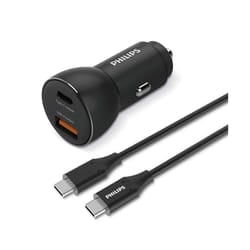 Philips DLP2521C/00 Caricabatterie per dispositivi mobili Telefono cellulare, Smartphone Nero Accendisigari, USB Auto