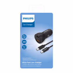 Philips DLP2521C/00 Caricabatterie per dispositivi mobili Telefono cellulare, Smartphone Nero Accendisigari, USB Auto