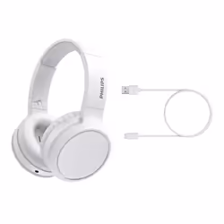 Philips 5000 series TAH5205WT/00 cuffia e auricolare Cuffie Wireless A Padiglione MUSICA USB tipo-C Bluetooth Bianco