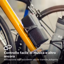 Philips TAS4807B Wireless speaker sport, Altoparlante portatile, Bluetooth Multipoint, IP67, Fino a 12 ore, (Nero) - Vista aggiuntiva 6