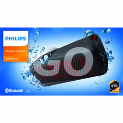 Philips TAS4807B Wireless speaker sport, Altoparlante portatile, Bluetooth Multipoint, IP67, Fino a 12 ore, (Nero) - Vista aggiuntiva 8