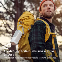 Philips TAS4807W Wireless speaker sport, Altoparlante portatile, Bluetooth Multipoint, IP67, Fino a 12 ore, (Bianco) - Vista aggiuntiva 6