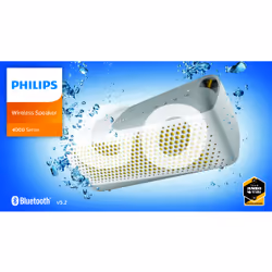Philips TAS4807W Wireless speaker sport, Altoparlante portatile, Bluetooth Multipoint, IP67, Fino a 12 ore, (Bianco) - Vista aggiuntiva 8