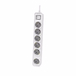 Philips CHP2164W/62, Commutate, Orizzontale/Verticale, Bianco, 6 presa(e) AC, Tipo F, Tipo F