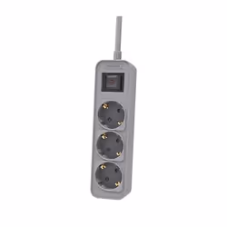 Philips CHP2134G/10, 3 presa(e) AC, Tipo F, Tipo F (Schuko), Grigio, 1,5 m, 240 g