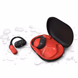 Philips 6000 series TAA6709BK/00 cuffia e auricolare True Wireless Stereo (TWS) A clip Sport Bluetooth Nero, Rosso - Vista aggiuntiva 4