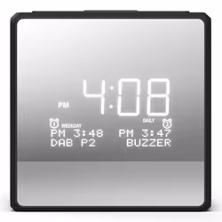 Philips TAR4600/10, Sveglia digitale, Quadrato, Nero, 12/24 ore, DAB, DAB+, FM, 87,5 - 108 MHz