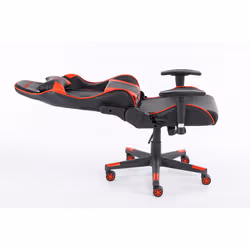 Momo Design MD-GC005A-KR sedia per videogioco Poltrona per gaming Seduta imbottita Nero, Rosso - Vista aggiuntiva 4