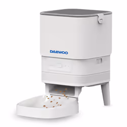 Daewoo D-PF13 distributore di cibo e acqua per cani e gatti Acrilonitrile butadiene stirene (ABS) Grigio, Bianco Universale Alimentatore automatico per animali domestici