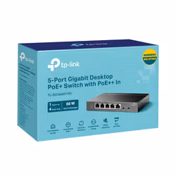 TP-Link TL-SG1005P-PD switch di rete Gigabit Ethernet (10/100/1000) Supporto Power over Ethernet (PoE) Nero - Vista aggiuntiva 6