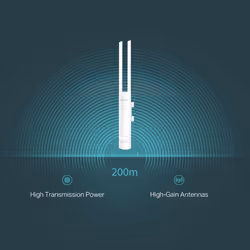 TP-Link EAP113-Outdoor 300 Mbit/s Bianco Supporto Power over Ethernet (PoE) - Vista aggiuntiva 5