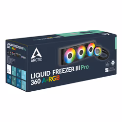 ARCTIC Liquid Freezer III Pro 360 A-RGB Processore Kit di raffreddamento a liquido 12 cm Nero 1 pz - Vista aggiuntiva 6