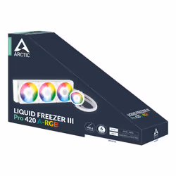 ARCTIC Liquid Freezer III Pro 420 A-RGB (White) Processore Raffreddatore di liquidi tutto in uno 14 cm Bianco - Vista aggiuntiva 6