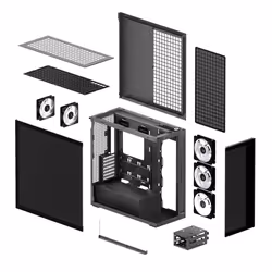 ARCTIC Xtender (Mirror Black) Midi Tower Nero - Vista aggiuntiva 8