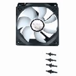 Gelid Solutions Silent 9PWM Case per computer Ventilatore 9,2 cm Nero, Bianco
