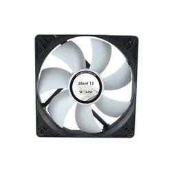Gelid Solutions Silent 12 Case per computer Ventilatore 12 cm Nero, Bianco