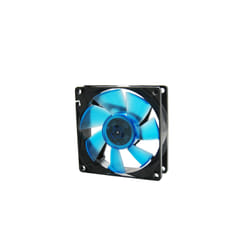 Gelid Solutions WING 8 UV Blue Case per computer Ventilatore 8 cm Nero, Blu