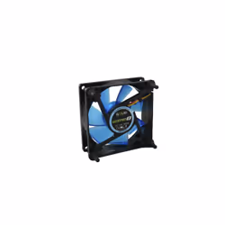 Gelid Solutions WING 8 UV Blue Case per computer Ventilatore 8 cm Nero, Blu