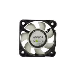 Gelid Solutions Silent 4, Ventilatore, 4 cm, 4200 Giri/min, Nero, Bianco