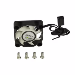 Gelid Solutions Silent 4 Case per computer Ventilatore 4 cm Nero, Bianco