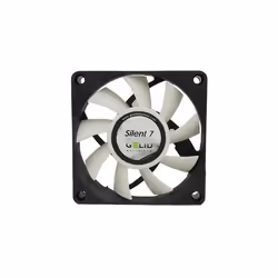 Gelid Solutions Silent 7, Ventilatore, 7 cm, 2200 Giri/min, Nero, Bianco