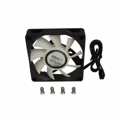 Gelid Solutions Silent 7 Case per computer Ventilatore 7 cm Nero, Bianco