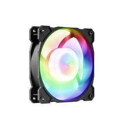 Gelid Solutions Radiant-D Case per computer Ventilatore 12 cm Nero, Bianco 1 pz
