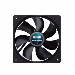 Gelid Solutions Silent, Ventilatore, 12 cm, Nero